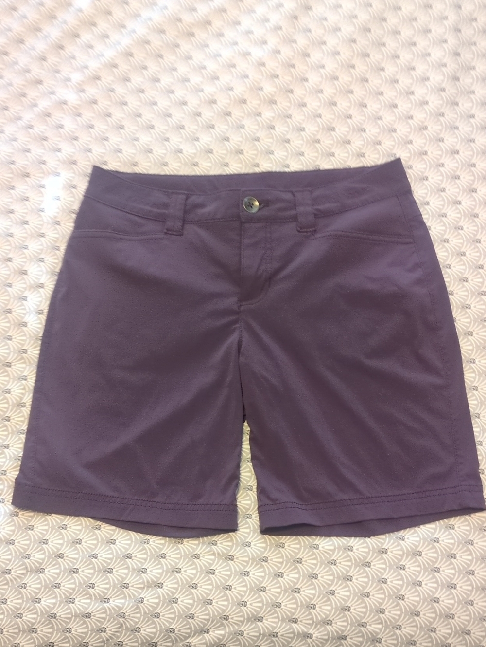 Womens Eddie Bauer Purple Bermuda Shorts